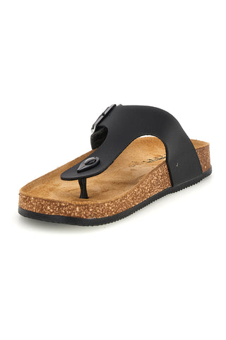 Črni copati z zaponko Pittarello tierra 335A2177SR