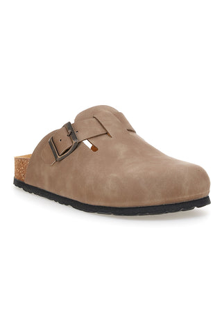 Taupe copate s sponko iz pravega usnja Pittarello Tierra 335A013PR