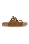 Taupe copate z dvojno sponko in protizdrsno podplatom Pittarello Green Walk Vegan 335CF20631S