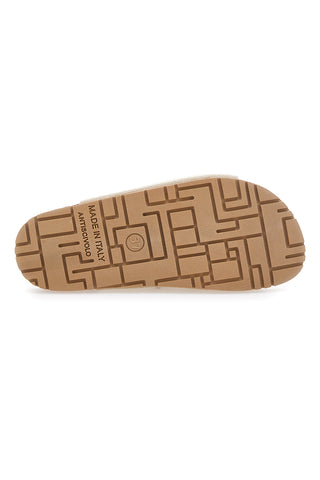 Neutralne bež copate z dvojno zaponko Pittarello Green Walk vegan 335CF20631S