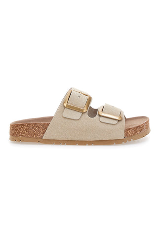 Bež sandali z dvojno zaponko Pittarello Green walk 335CF20630SR