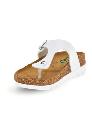 Bele japonke z vložkom iz pravega usnja Pittarello Bio 335P2177SR