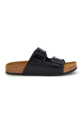 Črni copati z bleščicami Pittarello Tierra 335A20630SR