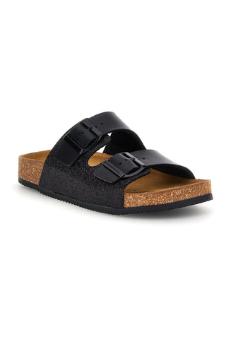 Črni copati z bleščicami Pittarello Tierra 335A20630SR