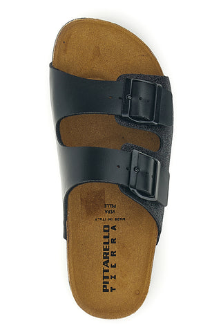 Črni copati z bleščicami Pittarello Tierra 335A20630SR