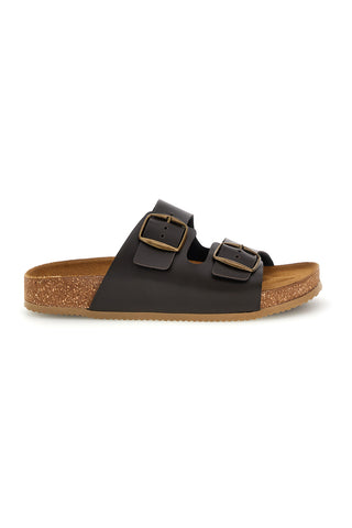 Pittarello Tierra 335A20630SR copati z dvojnim trakom temno rjave barve
