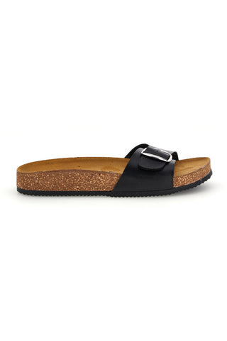 Črni copati z zaponko Pittarello Tierra 257A21030SR