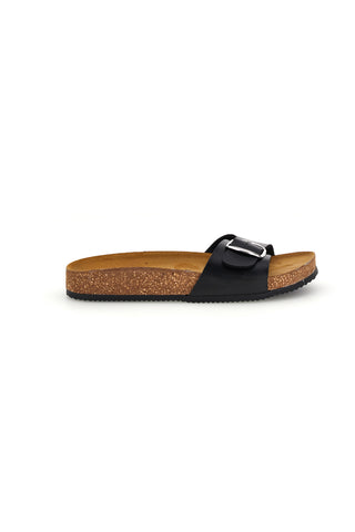 Črni copati z zaponko Pittarello Tierra 257A21030SR