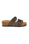 Taupe copati s trakovi in anatomskim podplatom Bio up 308