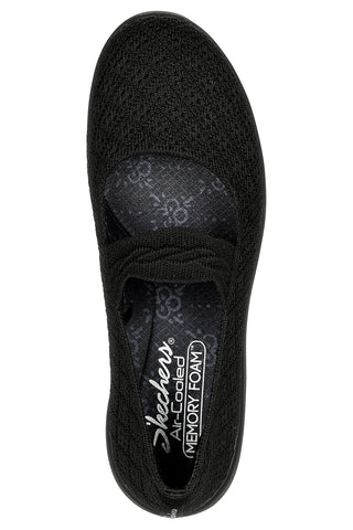 Črne balerine Skechers Arya That's Sweet