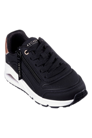 Črni superge z zadrgo na strani Skechers Street Uno Gen1