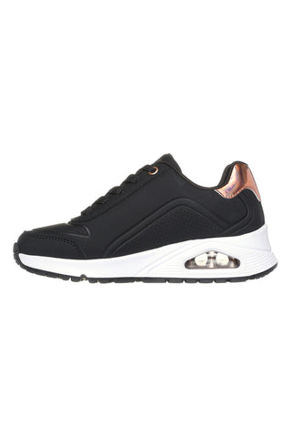 Črni superge z zadrgo na strani Skechers Street Uno Gen1