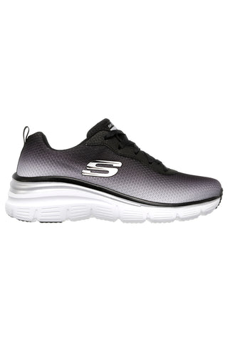 Črni in sivi športni copati Skechers Fashion Fit - Build Up