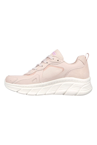 Roza superge z mrežastim zgornjim delom Skechers BOBS Sport B Flex Hi - Forces Within