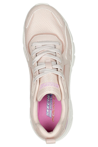 Roza superge z mrežastim zgornjim delom Skechers BOBS Sport B Flex Hi - Forces Within