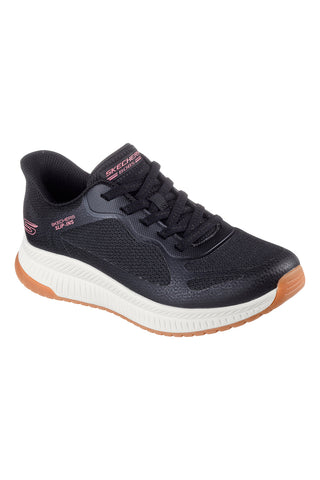 Črni supergi Skechers Slip-ins: BOBS Squad 4 - Staple Look