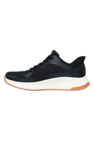 Črni supergi Skechers Slip-ins: BOBS Squad 4 - Staple Look