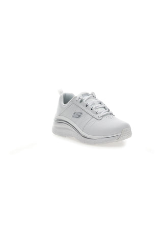 Bele superge z usnjenim zgornjim delom Skechers Fashion Fit - Effortless