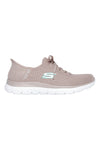 Veganske superge Skechers Slip-ins v barvi taupe: Summits - New Daily