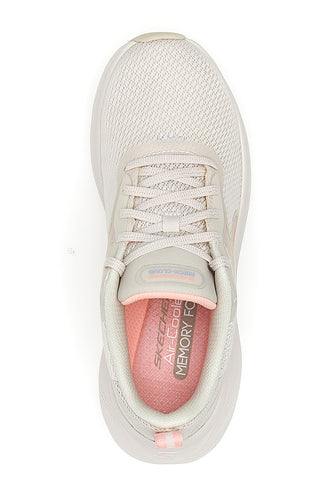 Lahki in prožni superge v naravni roza barvi Skechers SEKCH Cloud Smooth Wave