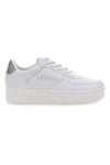 Bele in srebrne superge s platformo LEVI'S NEW UNION BOLD