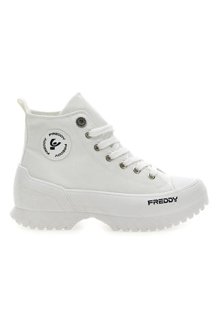 Visoke bele superge s platformo FREDDY FY7602