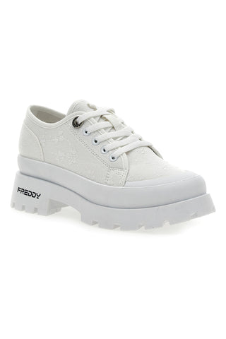 Bele superge z belo platformo FREDDY FY7679