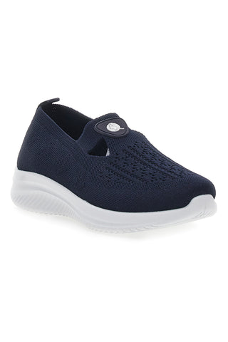 Modre superge Slip On z zgornjim delom z vezenim učinkom CANGURO CA1227