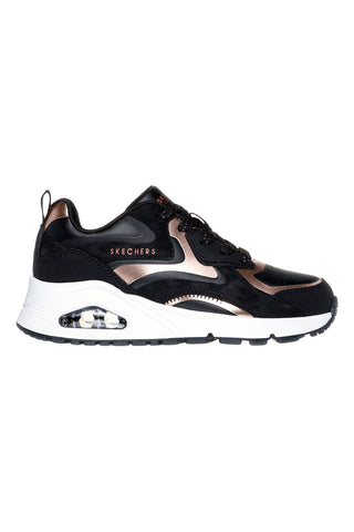 Črni športni copati z metalnimi detajli in podplatom Air Skechers Uno Gen1 Color Surge