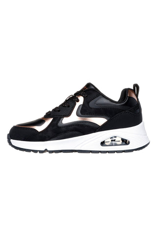 Črni športni copati z metalnimi detajli in podplatom Air Skechers Uno Gen1 Color Surge