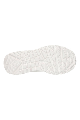 Bele superge z metalnimi srčki Skechers Uno Lite Metallic Love