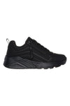 Črni superge z zadrgo na strani in platformo Skechers Uno Lite Easy Zip