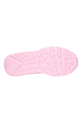 Roza superge z zadrgo na strani in platformo Skechers Uno Lite Easy Zip