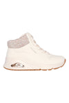 Bele visoke superge z mrežastim vratom Skechers Uno Gen1 Darling Daze