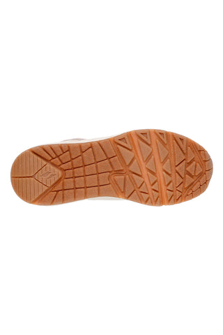 Bele visoke superge z mrežastim vratom Skechers Uno Gen1 Darling Daze