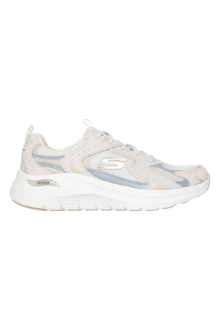 Bež in sive superge s podplatom Skechers Arch Fit 2 Vintage Luxe