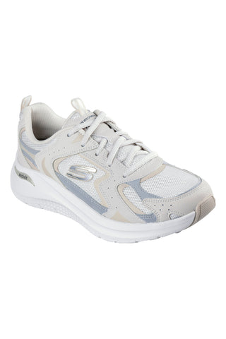 Bež in sive superge s podplatom Skechers Arch Fit 2 Vintage Luxe