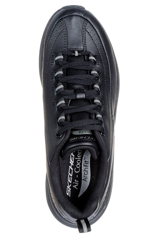 Črni usnjeni čevlji s podplatom Skechers ARCH FIT 2.0 STAR BOUND