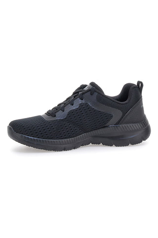 Lahki črni čevlji iz mrežastega materiala z Memory Foam Skechers Bountiful Quick Path