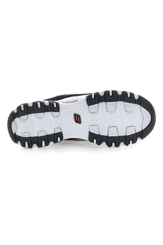 Črni superge z roza zlato detajli in Memory Foam Skechers D'Lites Devoted Fan