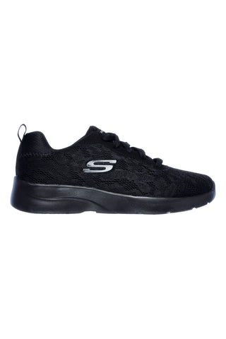 Črni športni čevlji z mrežastim cvetličnim vzorcem in Memory Foam Skechers Dynamight 2.0 Homespun
