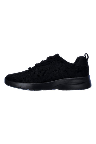 Črni športni čevlji z mrežastim cvetličnim vzorcem in Memory Foam Skechers Dynamight 2.0 Homespun