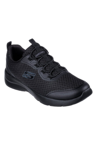 Lahke črne superge z elastičnimi vezalkami Skechers Dynamight 2.0 Social Orbit