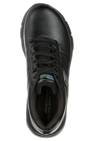 Črni usnjeni superge z Memory Foam Skechers Fashion Fit Effortless