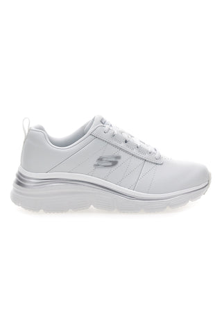 Bele usnjene superge z Memory Foam Skechers Fashion Fit Effortless