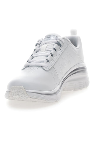 Bele usnjene superge z Memory Foam Skechers Fashion Fit Effortless