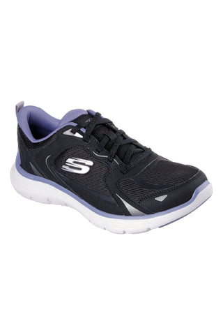 Črni športni copati iz mrežastega materiala z memory peno Skechers Flex Appeal 5.0 Retro Rush
