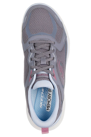 Sive mrežaste superge z memory peno Skechers Flex Appeal 5.0 Retro Rush