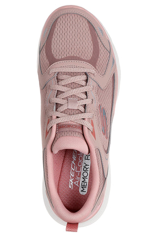 Roza mrežaste superge z memory peno Skechers Flex Appeal 5.0 Retro Rush