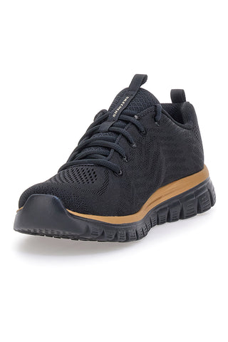Črni mrežasti superge z Memory Foam Skechers Graceful Get Connected
